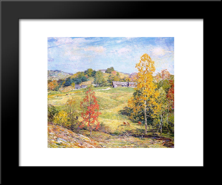 Sillon 20x24 Black Modern Wood Framed Art Print Poster by Metcalf, Willard