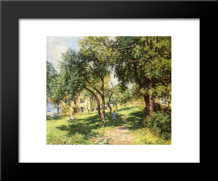 The-Path 20x24 Black Modern Wood Framed Art Print Poster by Metcalf, Willard