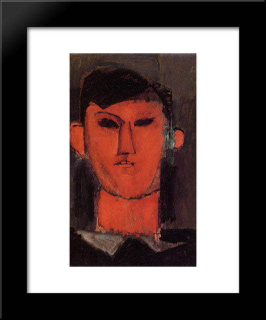 Portrait Of Picasso 20x24 Black Modern Wood Framed Art Print Poster by Modigliani, Amedeo