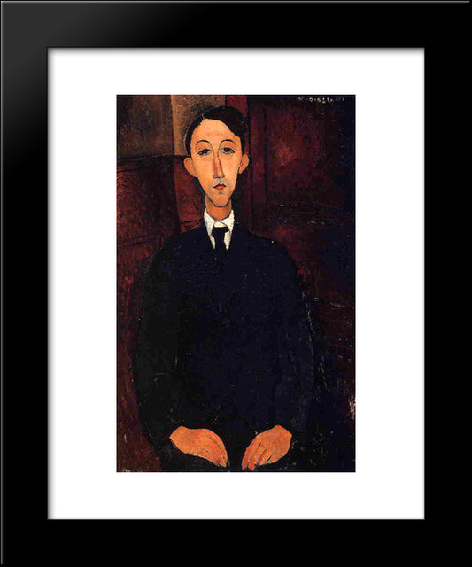 Manuel Humberg Esteve 20x24 Black Modern Wood Framed Art Print Poster by Modigliani, Amedeo