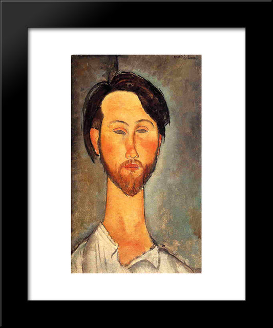 Leopold Zborowski 20x24 Black Modern Wood Framed Art Print Poster by Modigliani, Amedeo