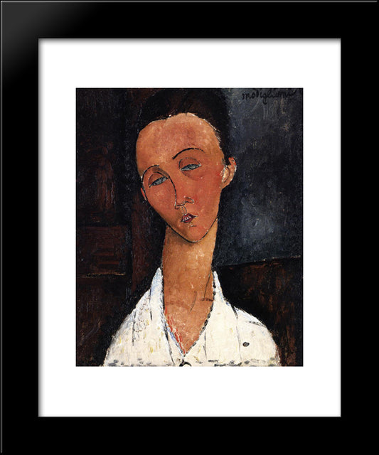 Lunia Czechowska 20x24 Black Modern Wood Framed Art Print Poster by Modigliani, Amedeo