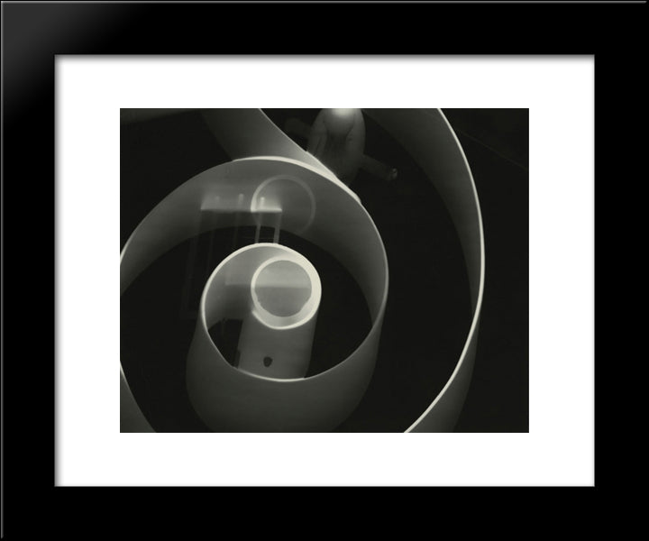 Photogram 20x24 Black Modern Wood Framed Art Print Poster by Moholy Nagy, Laszlo