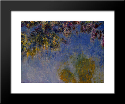 Wisteria 20x24 Black Modern Wood Framed Art Print Poster by Monet, Claude