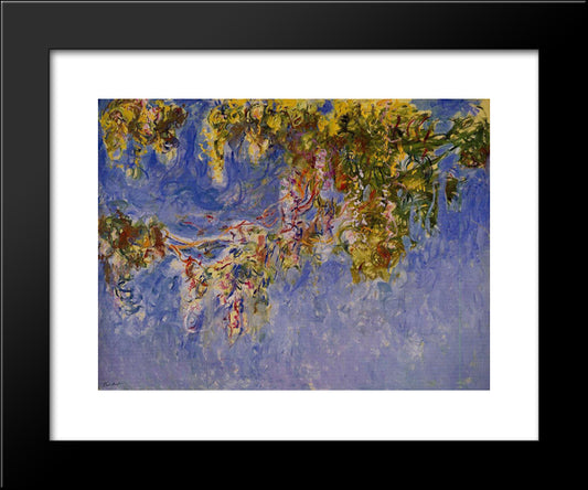 Wisteria 20x24 Black Modern Wood Framed Art Print Poster by Monet, Claude
