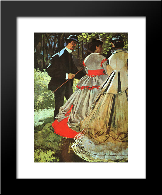 Lunch On The Grass 20x24 Black Modern Wood Framed Art Print Poster by Monet, Claude
