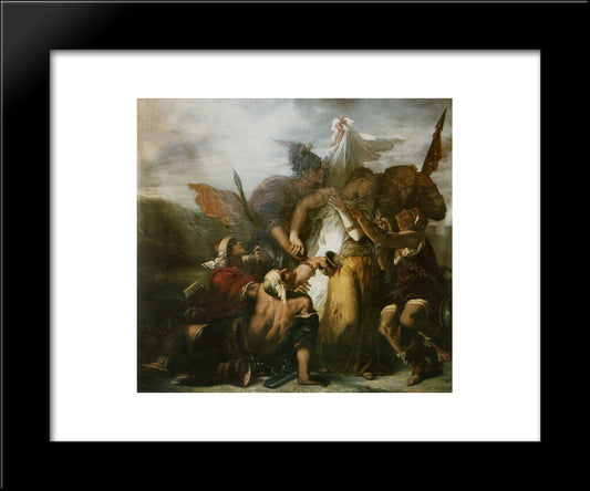 Song Of Songs 20x24 Black Modern Wood Framed Art Print Poster by Moreau, Gustave