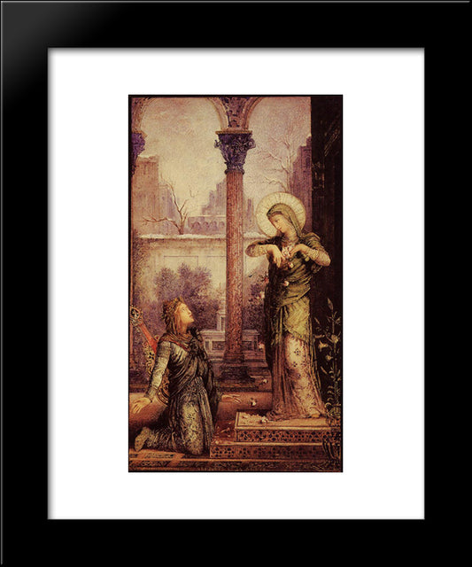 The Poet And The Saint 20x24 Black Modern Wood Framed Art Print Poster by Moreau, Gustave