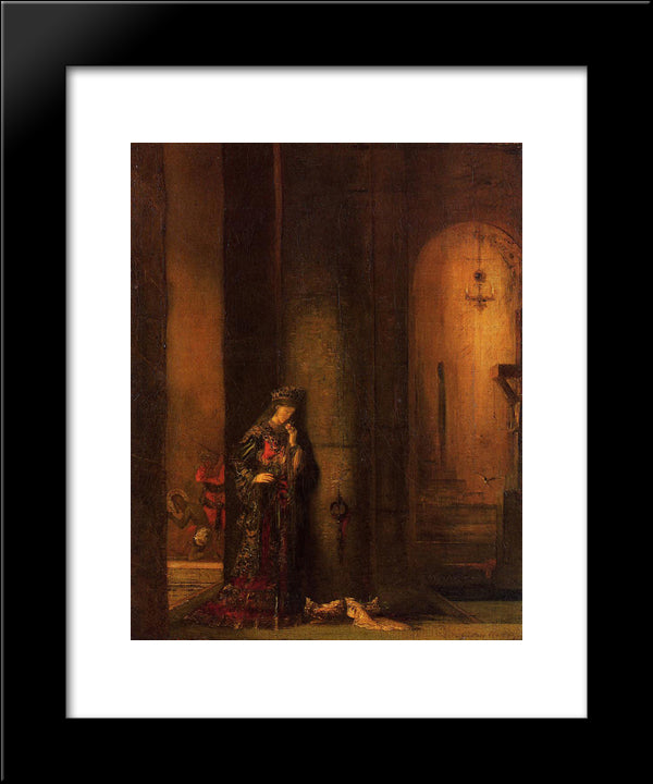 Salome In Prison 20x24 Black Modern Wood Framed Art Print Poster by Moreau, Gustave