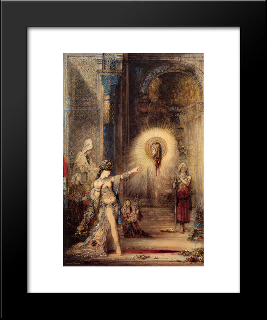 The Apparition 20x24 Black Modern Wood Framed Art Print Poster by Moreau, Gustave