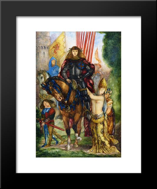 Rea And Captives 20x24 Black Modern Wood Framed Art Print Poster by Moreau, Gustave