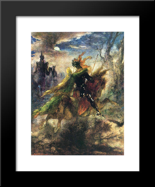 The Ballad 20x24 Black Modern Wood Framed Art Print Poster by Moreau, Gustave