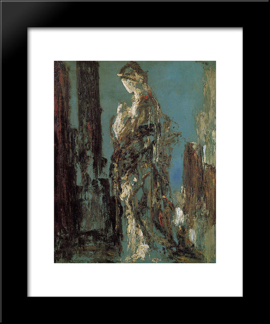 Study Of Helen 20x24 Black Modern Wood Framed Art Print Poster by Moreau, Gustave