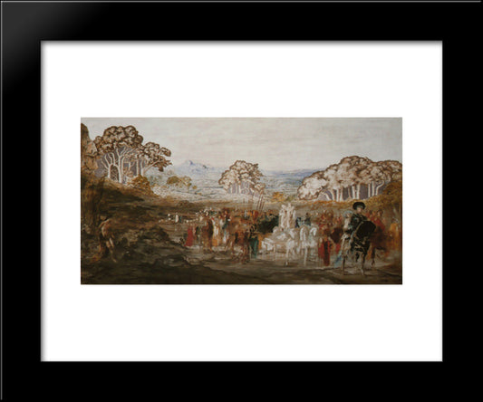 The Prodigal Son 20x24 Black Modern Wood Framed Art Print Poster by Moreau, Gustave