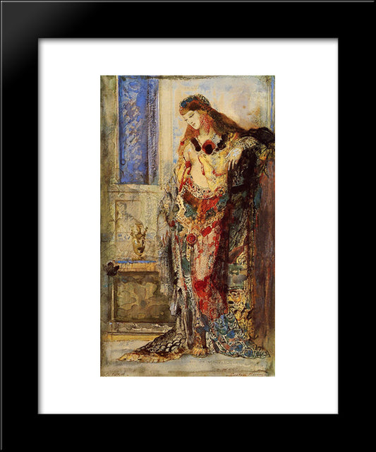 The Toilet 20x24 Black Modern Wood Framed Art Print Poster by Moreau, Gustave