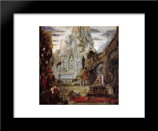 The Triumph Of Alexander The Great 20x24 Black Modern Wood Framed Art Print Poster by Moreau, Gustave