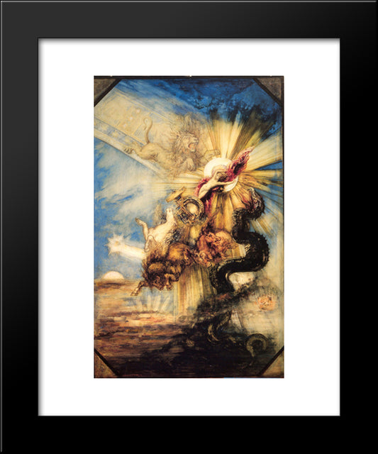 Phaethon 20x24 Black Modern Wood Framed Art Print Poster by Moreau, Gustave