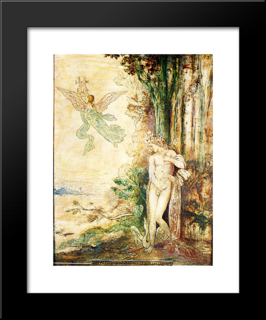 Silver Age (Orpheus) 20x24 Black Modern Wood Framed Art Print Poster by Moreau, Gustave