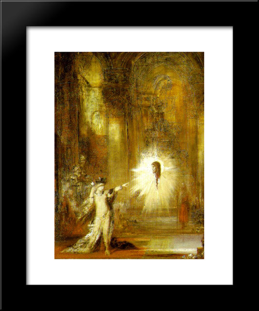 The Apparition 20x24 Black Modern Wood Framed Art Print Poster by Moreau, Gustave