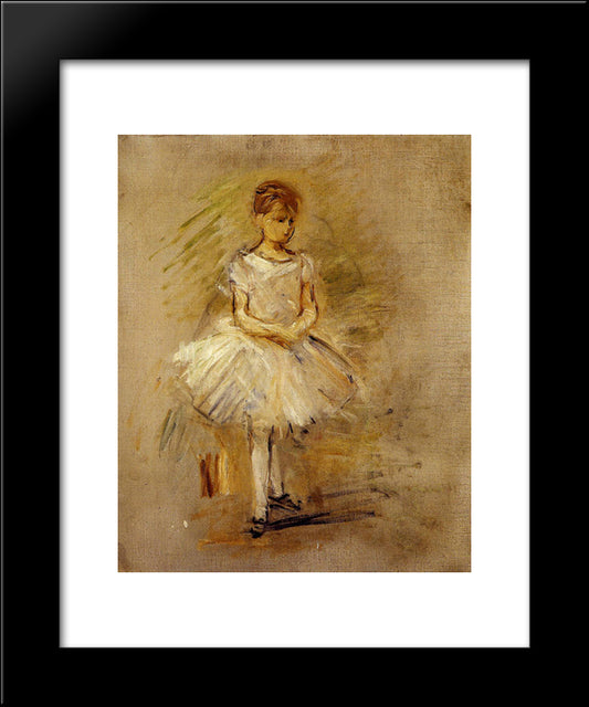 Little Dancer 20x24 Black Modern Wood Framed Art Print Poster by Morisot, Berthe