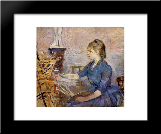 Paule Gobillard 20x24 Black Modern Wood Framed Art Print Poster by Morisot, Berthe