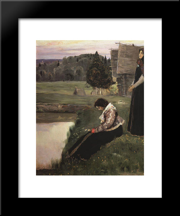 Thought 20x24 Black Modern Wood Framed Art Print Poster by Nesterov, Mikhail