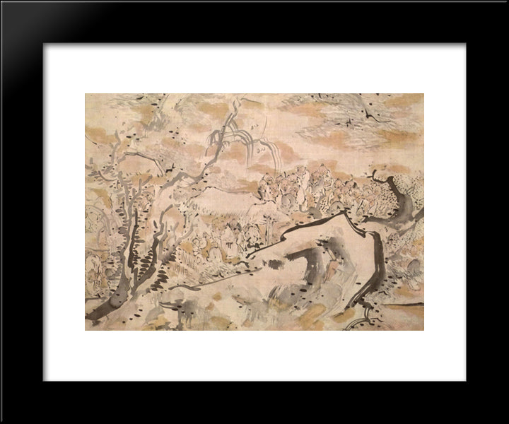 Unknown Title 20x24 Black Modern Wood Framed Art Print Poster by no Taiga, Ike