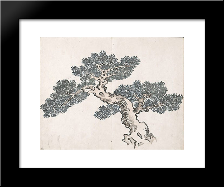 Untitled (A Tree) 20x24 Black Modern Wood Framed Art Print Poster by no Taiga, Ike