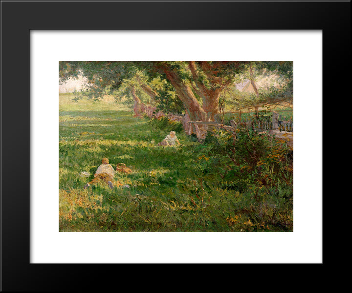 Springtime 20x24 Black Modern Wood Framed Art Print Poster by Onderdonk, Robert Julian