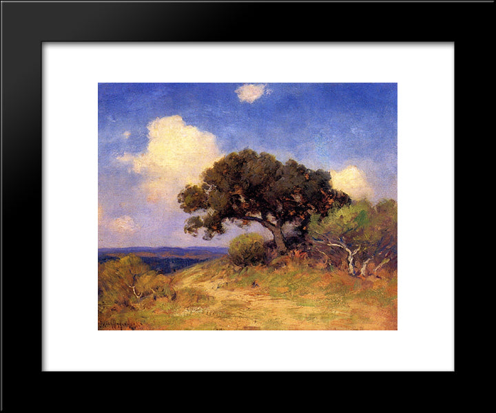 Old Live Oak 20x24 Black Modern Wood Framed Art Print Poster by Onderdonk, Robert Julian