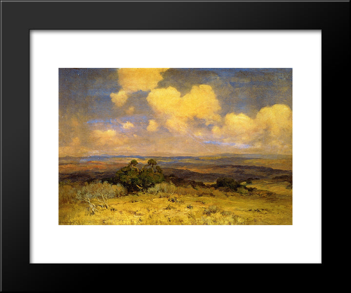 Sunlight And Shadow 20x24 Black Modern Wood Framed Art Print Poster by Onderdonk, Robert Julian