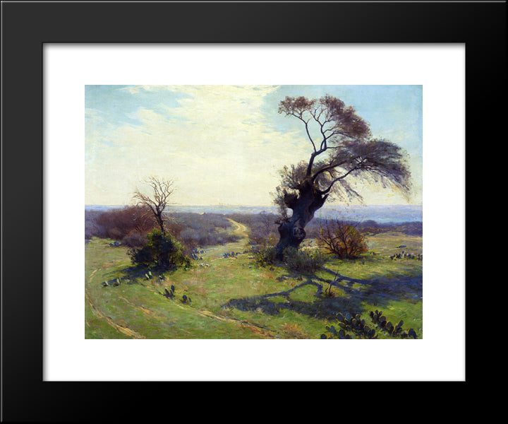 Morning In Spring 20x24 Black Modern Wood Framed Art Print Poster by Onderdonk, Robert Julian