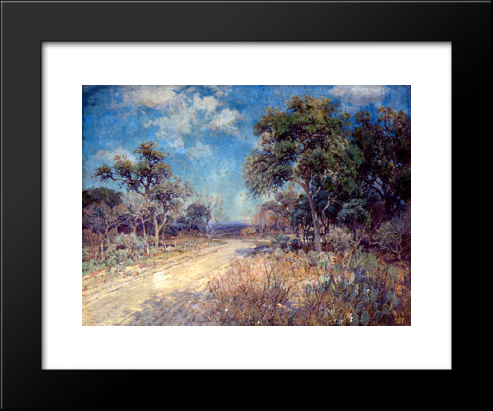 Road To The Hills 20x24 Black Modern Wood Framed Art Print Poster by Onderdonk, Robert Julian