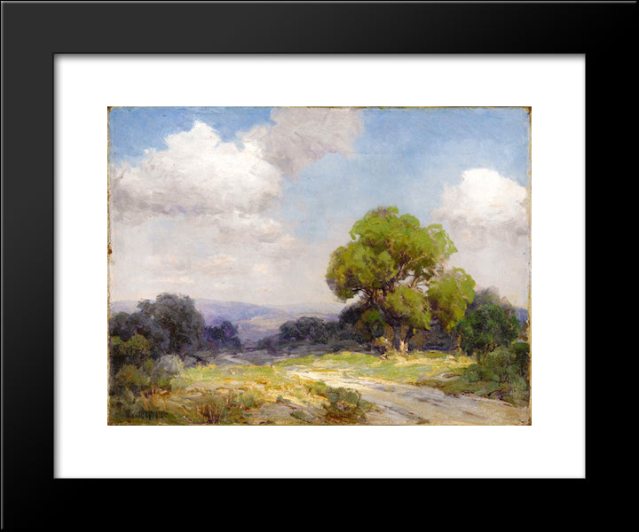 Morning In The Hills Southwest Texas 20x24 Black Modern Wood Framed Art Print Poster by Onderdonk, Robert Julian