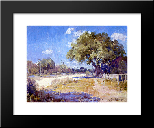 Texas Landscape 20x24 Black Modern Wood Framed Art Print Poster by Onderdonk, Robert Julian