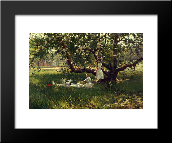 The Old Apple Tree 20x24 Black Modern Wood Framed Art Print Poster by Onderdonk, Robert Julian