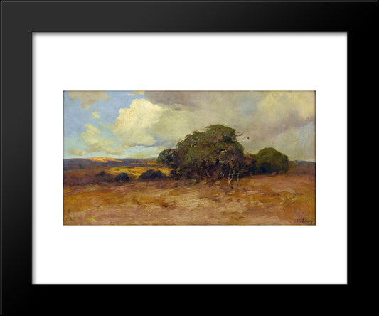 Texas Dry Country 20x24 Black Modern Wood Framed Art Print Poster by Onderdonk, Robert Julian