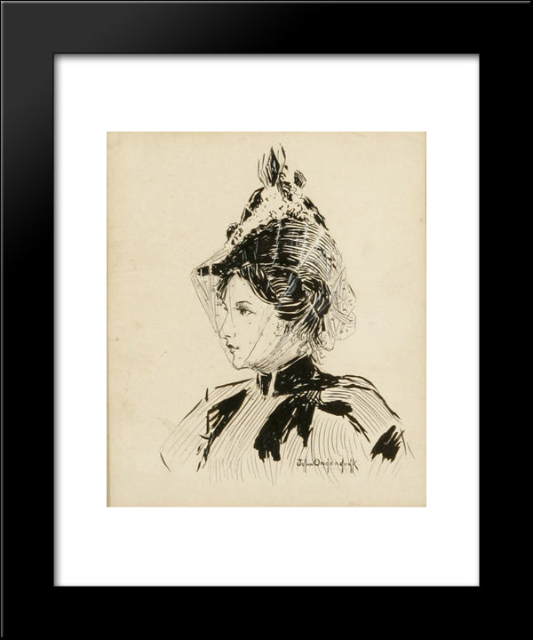 Untitled 20x24 Black Modern Wood Framed Art Print Poster by Onderdonk, Robert Julian