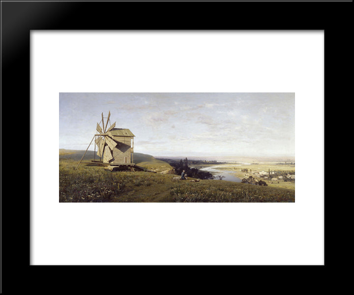 Ukrainian Landscape 20x24 Black Modern Wood Framed Art Print Poster by Orlovsky, Volodymyr