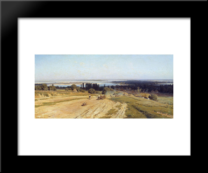 Ukrainian Landscape 20x24 Black Modern Wood Framed Art Print Poster by Orlovsky, Volodymyr