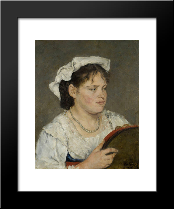 Dutch Girl 20x24 Black Modern Wood Framed Art Print Poster by Pantazis, Pericles