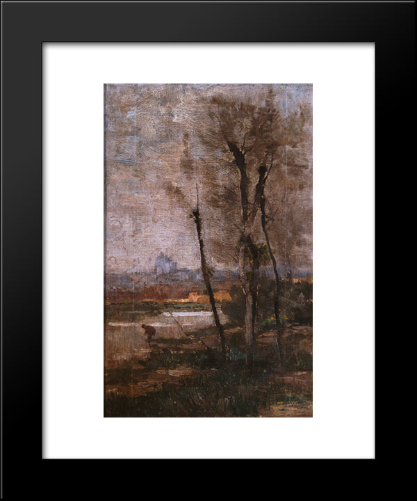 Landscape 20x24 Black Modern Wood Framed Art Print Poster by Pantazis, Pericles