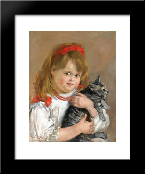 Best Friends Forever 20x24 Black Modern Wood Framed Art Print Poster by Pantazis, Pericles