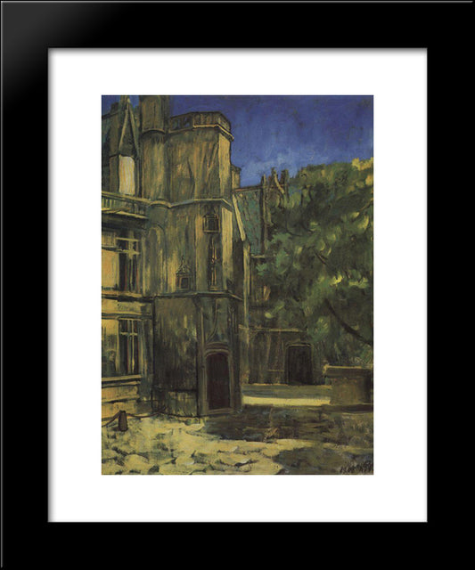 Type The Cluny Museum In Paris 20x24 Black Modern Wood Framed Art Print Poster by Petrov Vodkin, Kuzma