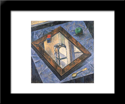 Still Life With Prism 20x24 Black Modern Wood Framed Art Print Poster by Petrov Vodkin, Kuzma