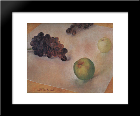 Still Life 20x24 Black Modern Wood Framed Art Print Poster by Petrov Vodkin, Kuzma