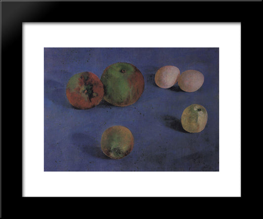 Still Life 20x24 Black Modern Wood Framed Art Print Poster by Petrov Vodkin, Kuzma
