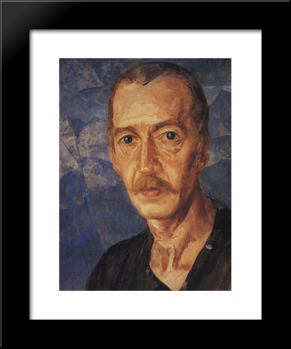 Portrait S.D. Mstislavsky 20x24 Black Modern Wood Framed Art Print Poster by Petrov Vodkin, Kuzma