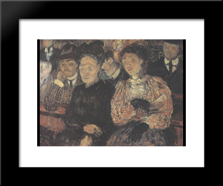 Theatre Drama 20x24 Black Modern Wood Framed Art Print Poster by Petrov Vodkin, Kuzma