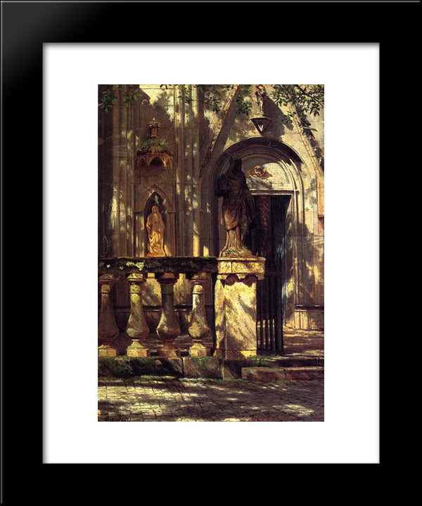 Sunlight And Shadow Study 20x24 Black Modern Wood Framed Art Print Poster by Bierstadt, Albert